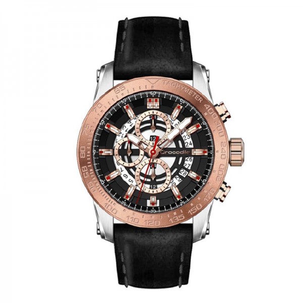 Crocodile CM-012D24B Silver Rosegold Black